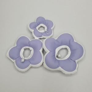 퍼플 쿠션넥카라 강아지넥카라 꽃피는 쿠션 M (470JL)