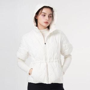 [이지바이]투엘라 리얼퀸 여성 골프 아웃도어 방풍안감 후드 반팔 경량 패딩 자켓(W6WJ01)