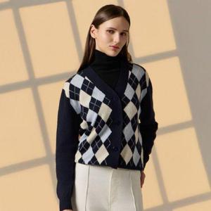 [신세계]데너 몽골 햇 캐시미어100 아가일 가디건 (25FW 최신상)