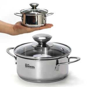 힘멜 스텐 인덕션 미니 양수냄비 16cm /3중바닥