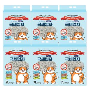두부랑캣츠 극세입자 2.6kg x 6개 고양이 두부모래