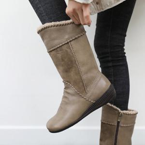 제이슈 / 제이슈 지쎄수제화 양가죽 펜타 미들 부츠 4.5cm