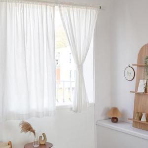 까르데코 플린 솔리드 워싱면 창문 가림막커튼 1장