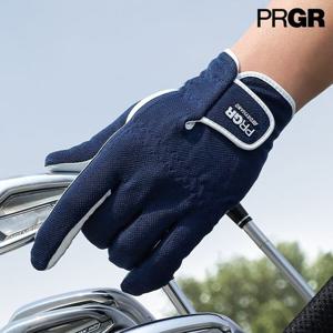 [왼손1개입] 프로기아 PRGR 드라이핸드 쿨메쉬 반양피 남성 골프장갑