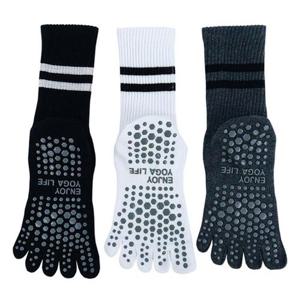 여성용 논슬립 발가락양말 5켤레 여자 장목 패션 토우삭스 미끄럼방지 요가 긴목양말