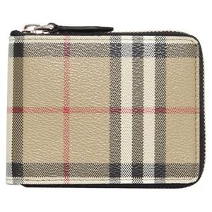 버버리  8084171 빈티지 체크 캔버스 반지갑