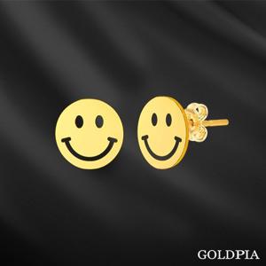 [골드피아] 24K 순금 행운의 스마일 귀걸이