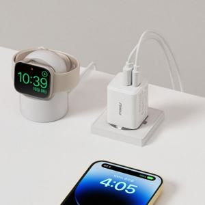 [무아스] 2포트 프로 30W PD GaN 어댑터 초고속 멀티 미니 충전기