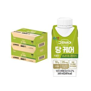 [정식품]그린비아 당케어 곡물맛 균형영양식 200mlx36팩