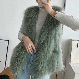 [패션시그널] 유니크 퍼 조끼 가디건 FD532E