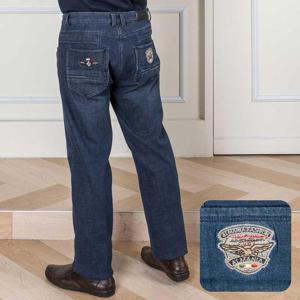 [중년의품격] 겨울 중년 남성 기모 스판 캐주얼 면 고급 청바지