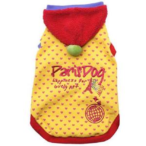 애견 실내복 외출복 반려견티셔츠 노랑 강아지옷 (W747D7B)