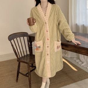 꽃망울 샤워 홈가운 파자마 잠옷 홈웨어