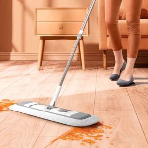 360도 회전 극세사 밀대 75cm 넓은 바닥청소 물걸레 막대 슬림헤드 N642