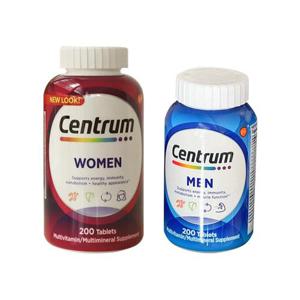 [Centrum] 센트룸 종합 멀티비타민 200정 남성&여성 세트