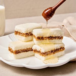 [더바른] 우유꿀설기 1box 떡 백설기