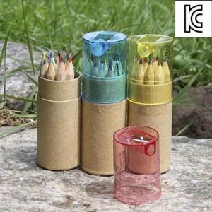 색연필세트 색연필 12색 고급 연필깎이세트 문구사무