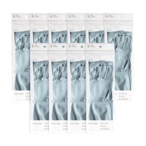 [생활공작소][★비밀특가★] 천연 라텍스 고무장갑 일반형 10쌍 / (사이즈/색상 택1)