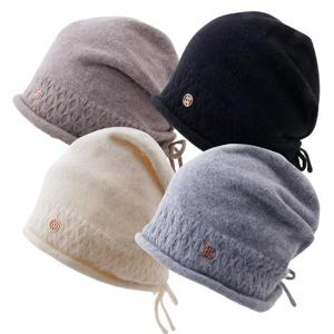 [나비드원]니트 두건형 비니 따뜻한 중년 여성 엄마 방한 겨울 보온모자/AN-K41