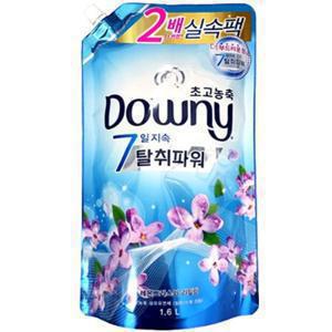 다우니 초고농축 섬유유연제 1.6L 탈취파워 레몬그라스와 라일락 리필X1개 (드럼/일반겸용)