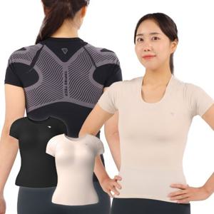 [특가] 테이핑테크 FW 바른자세 테이핑웨어 여성용 2장세트 기모 요가 러닝 운동복 필라테스 이너웨어