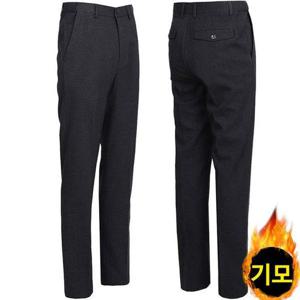 [노블진]CR 노턱패턴밴딩모직기모 남성기모정장바지 밴딩 기지바지 신사바지 겨울슬랙스