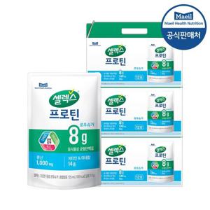셀렉스 프로틴음료 로우슈거 파우치 125ml 36입(12개입 3박스)