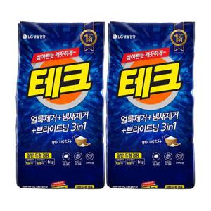 일반세제 테크 6kg+6kg 베이킹파우더 세탁세제 분말세제 세탁용품 HWAEB602