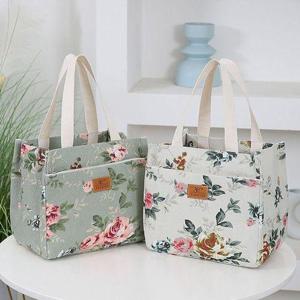 [에이치플러스몰](큰손할인) 장미보냉백 보온도시락 보냉가방 보온팩