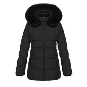 [팬텀]겨울 여성 폭스퍼 구스다운 스탠다드 점퍼 / 221D4JP202_BK_IC