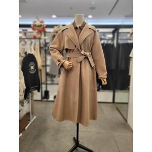 르샵 세이브존03 르샵 핸드메이드 덧장 벨티드 롱 코트 AU1F41HCT82011GA