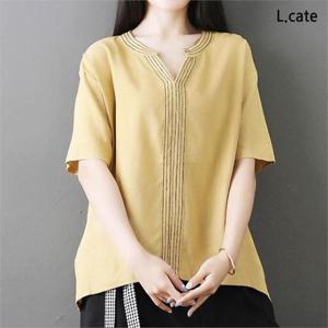 [엘케이트]여자셔츠 LDZ582 린넨셔츠 여름셔츠 반팔셔츠
