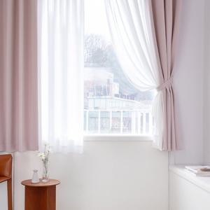 까르데코 디망쉬 암막+미스티 도톰쉬폰 호텔식 창문커튼 4장