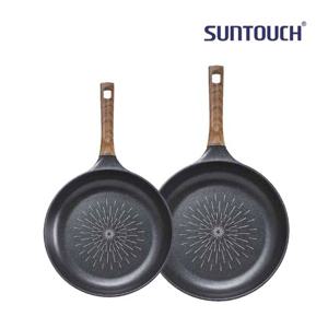 썬터치 리빙온 우드앤블랙 프라이팬 2종 세트(F20+F30)