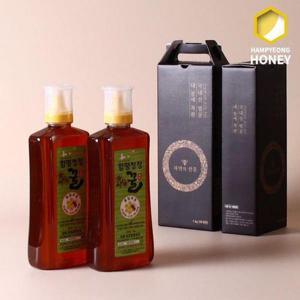 갤러리아_[함평나비꿀] 순수 천연꿀 잡화꿀 1kg + 1kg 선물세트 / 천연벌꿀