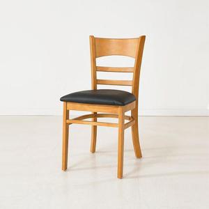 [BZJK40ML_4B]CZ2340 원목 PU 등받이 의자 2colors