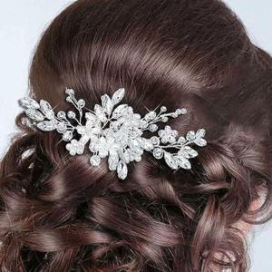 한복머리뒤꽂이 여성 웨딩 큐빅 헤어핀 뒤꽂이 1P 코사지 혼주 빗핀