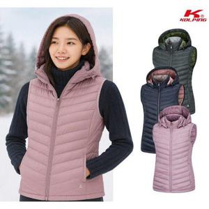 [콜핑]콜핑 여성 겨울 웰론 등산 후드 경량 패딩 조끼 KSC076RV0W