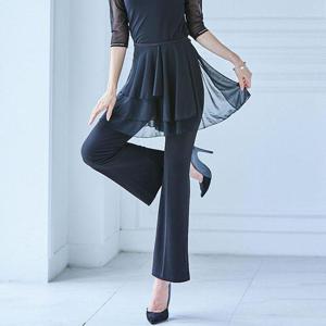 [까르죠아]망사 랩 스커트 끈 묶는 치마 짧은 쉬폰 라인댄스 여성 여자