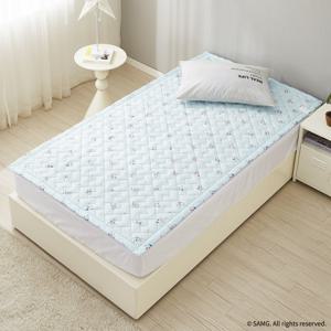 프린세스 캐치티니핑 EMF전자파없는 2in1 카본탄소매트 전기요장판 패드핏 1인용 슈퍼싱글 사뿐핑 블루