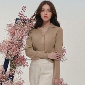 [도로시양장점]야미니트 리브 카라 니트 골지 가디건 4종 택1