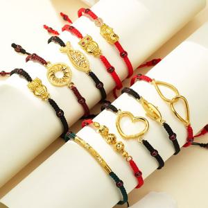 [새미쥬얼리] 24k 순금 3.75g 소원 끈팔찌 10종