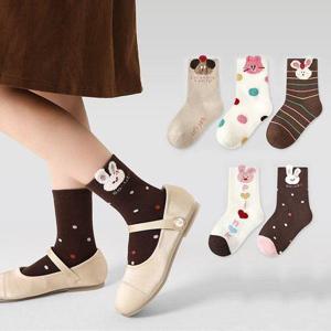 [꼼지]NF20 캐릭터바니(5족)양말세트 아동 주니어 양말