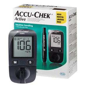 로슈 아큐첵 액티브 혈당계 시험지 10개 채혈기 채혈침10개 보관가방 당뇨 체크기