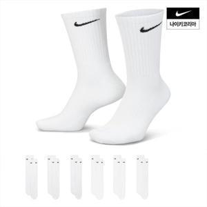 나이키 남성 나이키 에브리데이 쿠션 트레이닝 크루 삭스(6켤레) SX7666-100