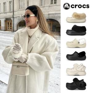 *정품 신상입고* 한파 미리준비 *크록스 인기 털슬리퍼 대량입고