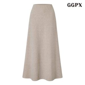 GGPX 기모 허리 밴딩 롱 스커트 (GPDWH006D)