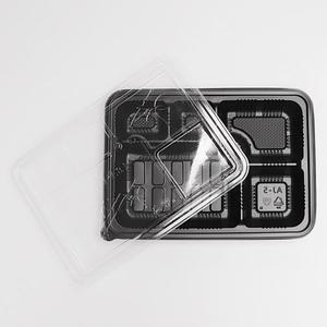 [해피팩](SJ) 일회용 도시락 5칸 돈가스 포장 배달용기 1박스 200세트