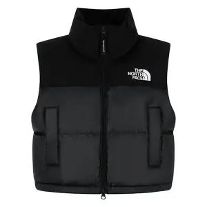 [노스페이스] 매장판 여성 화이트라벨 노벨티 눕시 다운 베스트 숏패딩 조끼 RDS 블랙 NV1DR81J