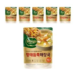 CJ 비비고 황태듬뿍해장국 460g, 6개